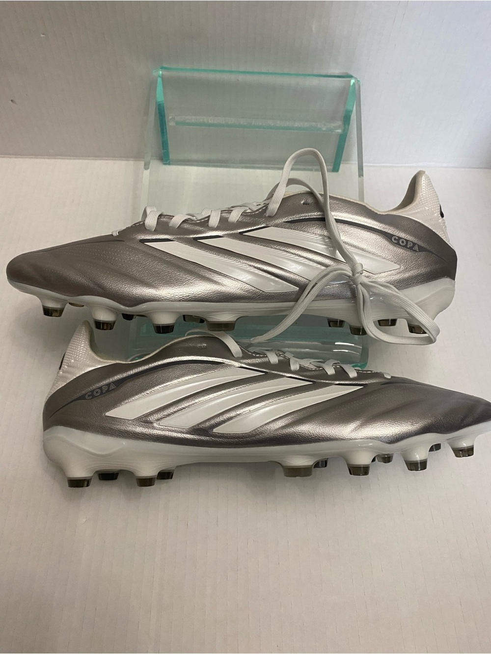 adidas Copa Soccer Cleats in Silver and White sz 10
